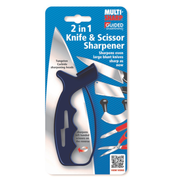 SCISSOR SHARPENER & KNIFE SHARPENER 2 IN 1