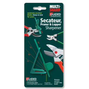 Secateur pruner and lopper sharpener